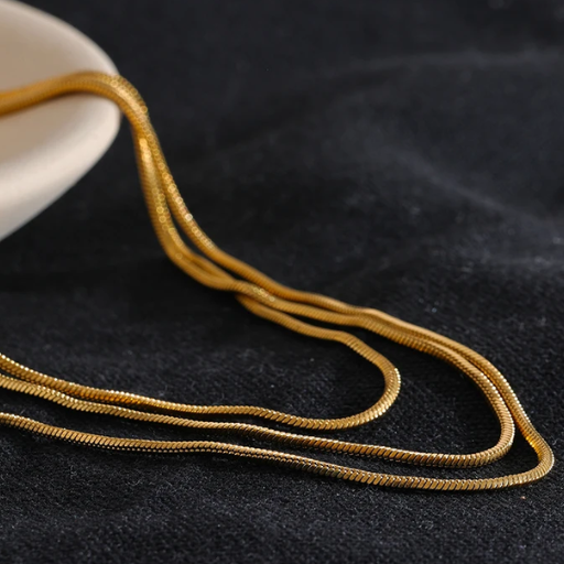 Collar Triple Chapado en Oro de 18K